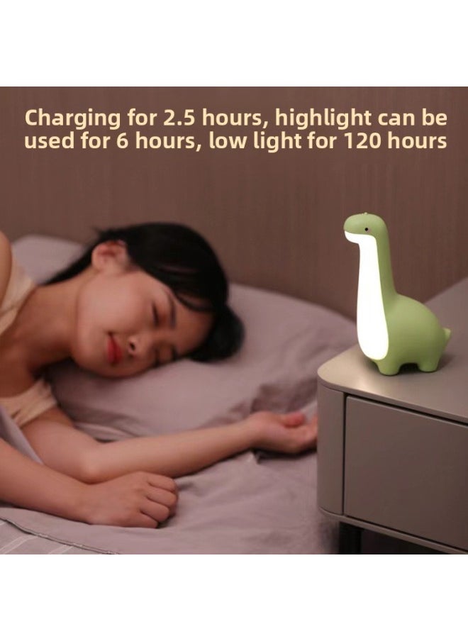 Generic - Dinosaur Night Light Creative Gift Light LED Timing Sleeping Light Children's Bedroom Soft Light USB Charging Dimming Atmosphere Light-Color:sky Blue - Image 1