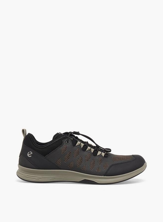 ECCO Men Textured Cord Lock Ankle Sneakers - Image 3