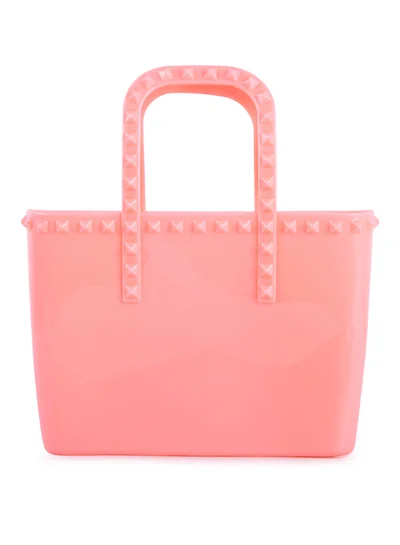 London Rag Pink Studded Jelly Candy Tote