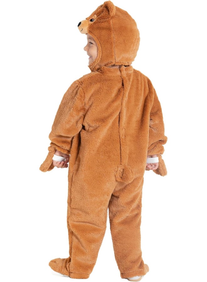 Ciao Trudi Licensed Baby Bear Costume 1-2 year – Unisex Plush Onesie with Jumpsuit & Bonnet | Infant Teddy Bear Outfit | Cute Baby Fancy Dress for Halloween, Parties & Photos - Image 2