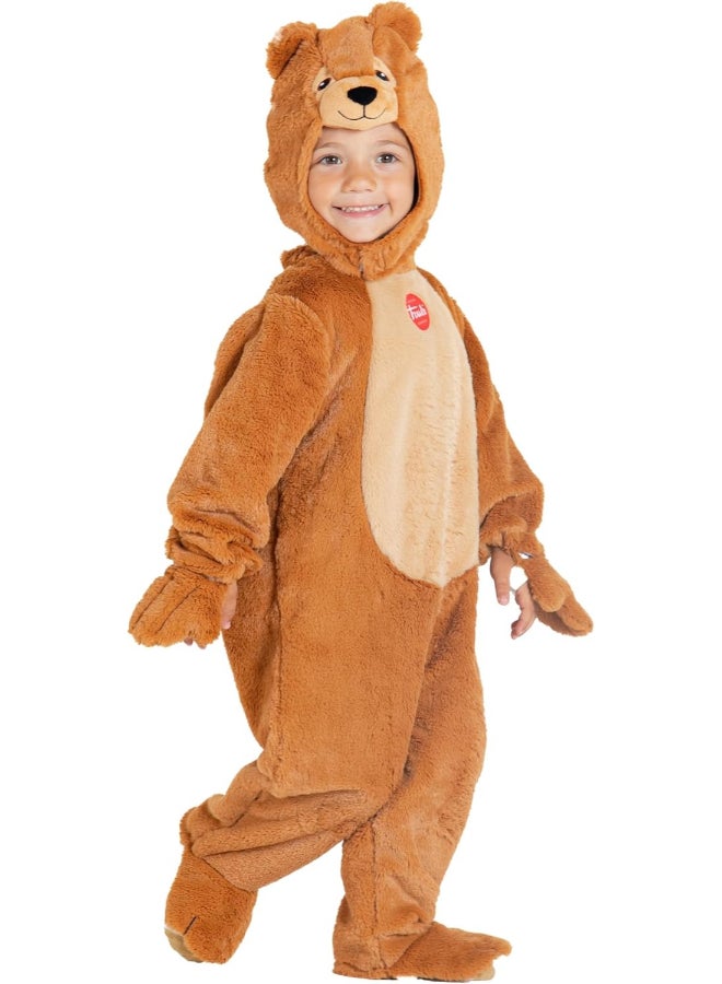 Ciao Trudi Licensed Baby Bear Costume 1-2 year – Unisex Plush Onesie with Jumpsuit & Bonnet | Infant Teddy Bear Outfit | Cute Baby Fancy Dress for Halloween, Parties & Photos - Image 4
