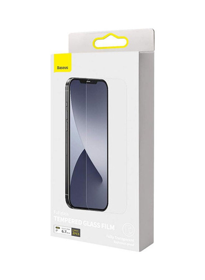 Baseus Full Screen Tempered Glass For iPhone 12 Pro Max Clear - Image 4