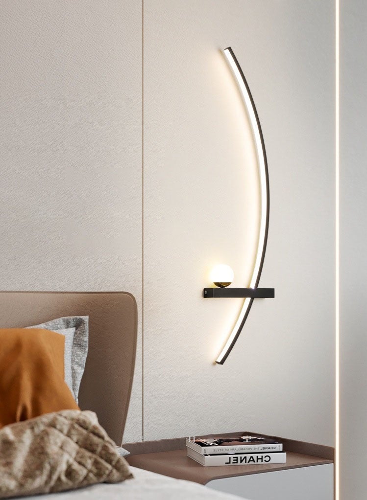 Monda LED Wall Lighting Modern Wall Lights Aluminum Home Decoration Long Strip Art Bedroom Bedside Lamp Living Room TV Background Wall Lamp - Image 2