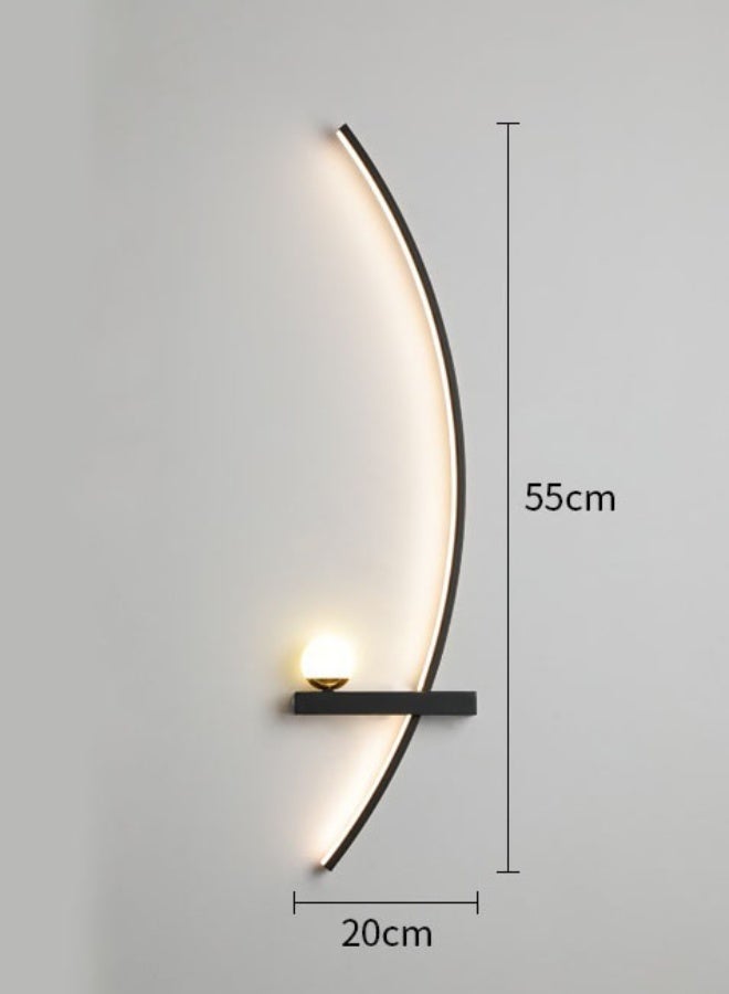 Monda LED Wall Lighting Modern Wall Lights Aluminum Home Decoration Long Strip Art Bedroom Bedside Lamp Living Room TV Background Wall Lamp - Image 5
