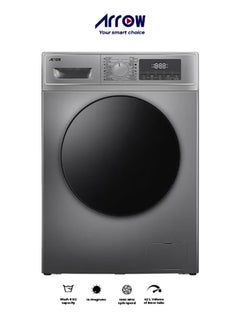 Front loading Automatic Washing Machine 6KG , 1000rpm Max. Spin Speed, 16 Programs, Dark Silver Color, Auto Balance System, Child Lock, Fault Check, LED Display, Universal Motor | RO-07FWTS