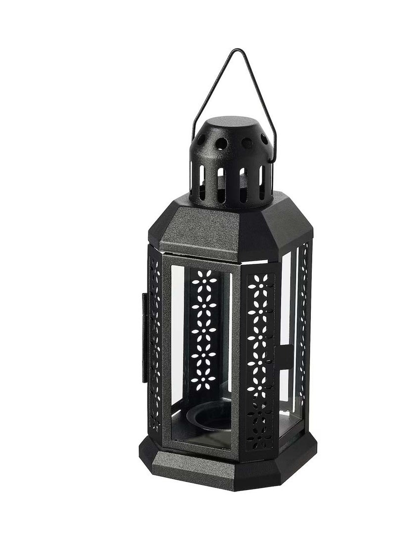 co arma Small candle holder in the shape of a metal Ramadan lantern, 22*10 cm - Image 3
