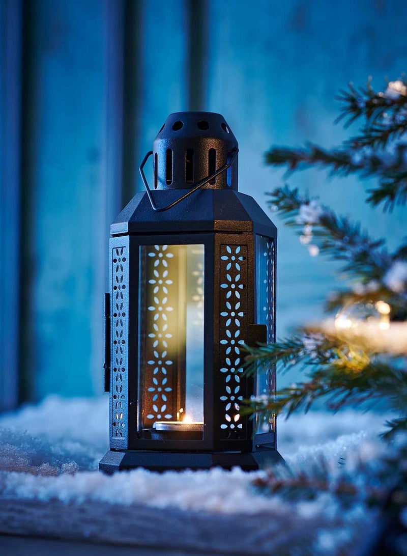 co arma Small candle holder in the shape of a metal Ramadan lantern, 22*10 cm - Image 1