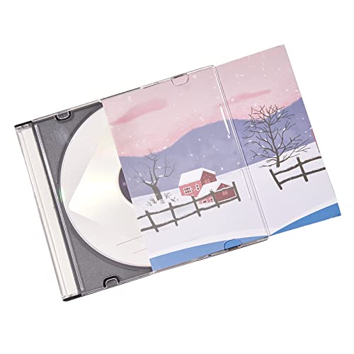 Maxtek Ultra Thin 5.2mm Slim Clear CD Jewel Case with Built in Black Tray, 100 Pack. - Image 5