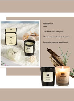 Candle 2 Pack Scented Candle Crystal Black/White  - Image 1