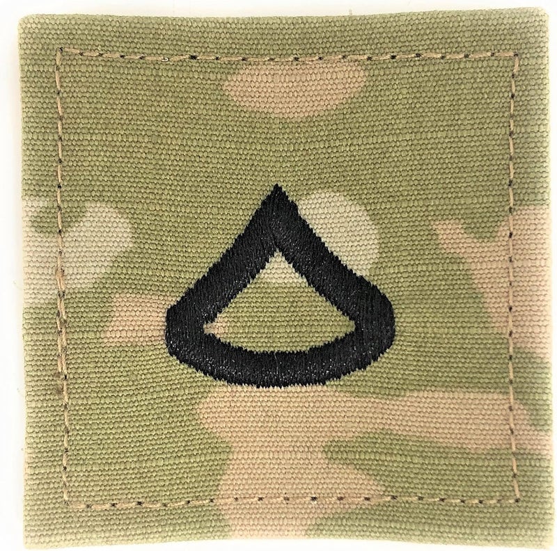 US Army OCP Rank with Hook Fastener