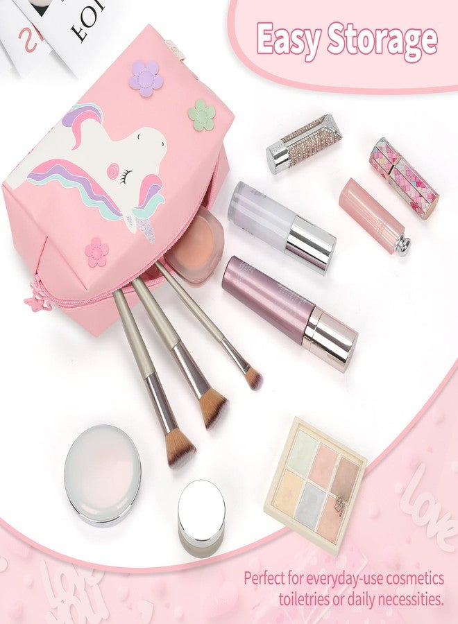 onemoky Small Makeup Bag for Girls, Cute Makeup Bag Travel Makeup Organizer Bag, Birthday Gifts for Girls 4 5 6 7 8 9 10 11 12 13 14 15 16 Years Old, Graduation Gifts for Teen Sister Daugther Friend - Image 2
