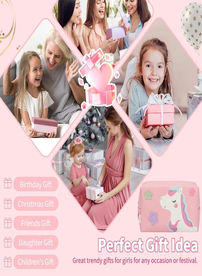 onemoky Small Makeup Bag for Girls, Cute Makeup Bag Travel Makeup Organizer Bag, Birthday Gifts for Girls 4 5 6 7 8 9 10 11 12 13 14 15 16 Years Old, Graduation Gifts for Teen Sister Daugther Friend - Image 5