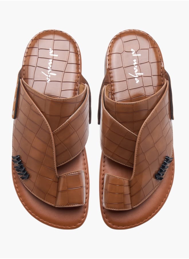 Men's Textured Slip-On Arabic Sandals - pzsku/Z4A48B72BDA9E92FB788CZ/45/_/1740667132/b17636e1-c8fc-46eb-9cf7-be0753522bfe