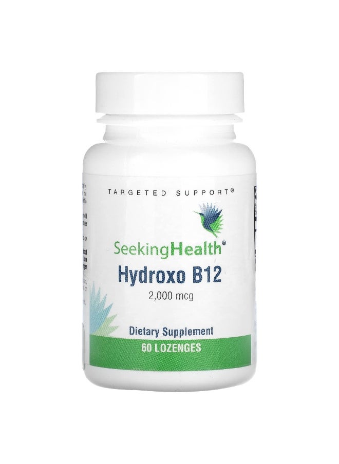 Seeking Health Seeking Health, Hydroxo B12, 2,000 mcg, 60 Lozenges  - Image 1