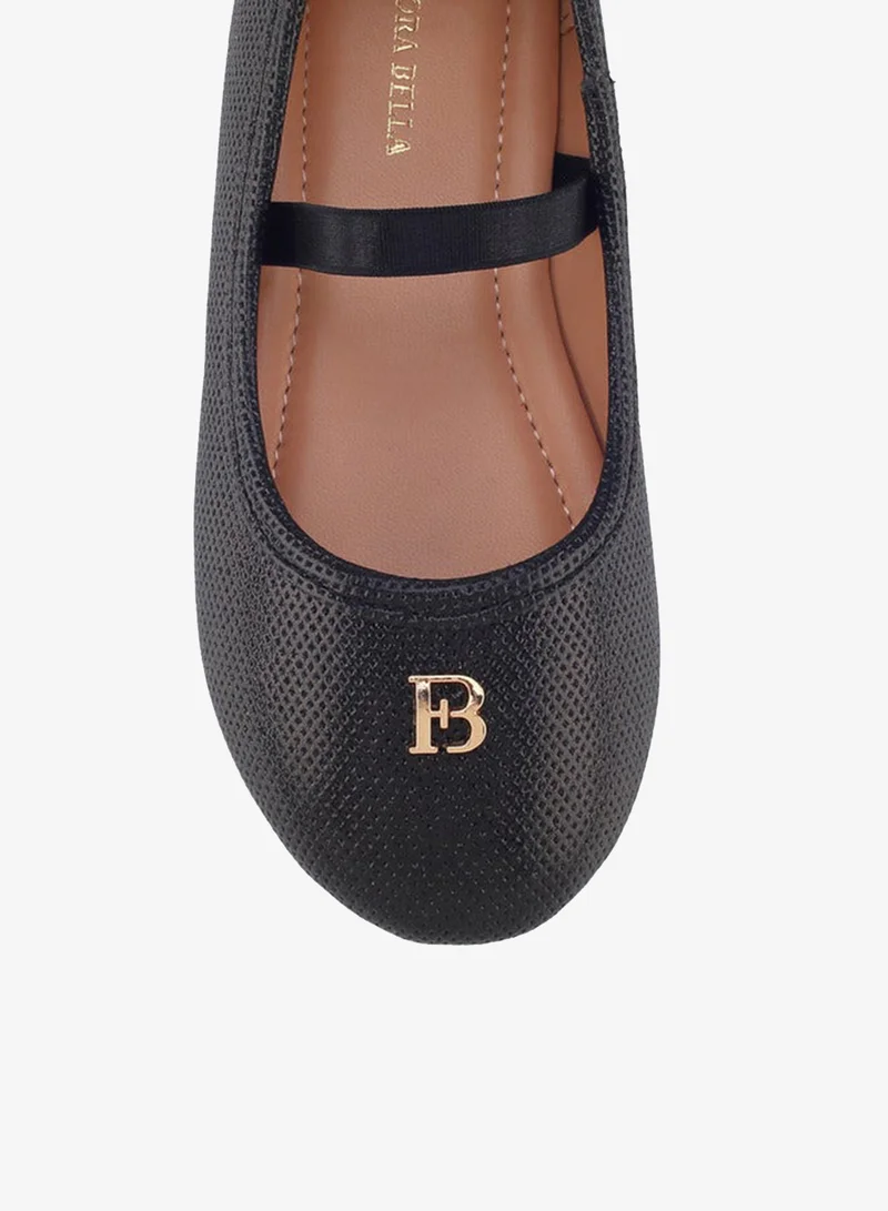 Flora Bella By Shoexpress Flora Bella Girls Elasticated Strap Ballerina Shoes