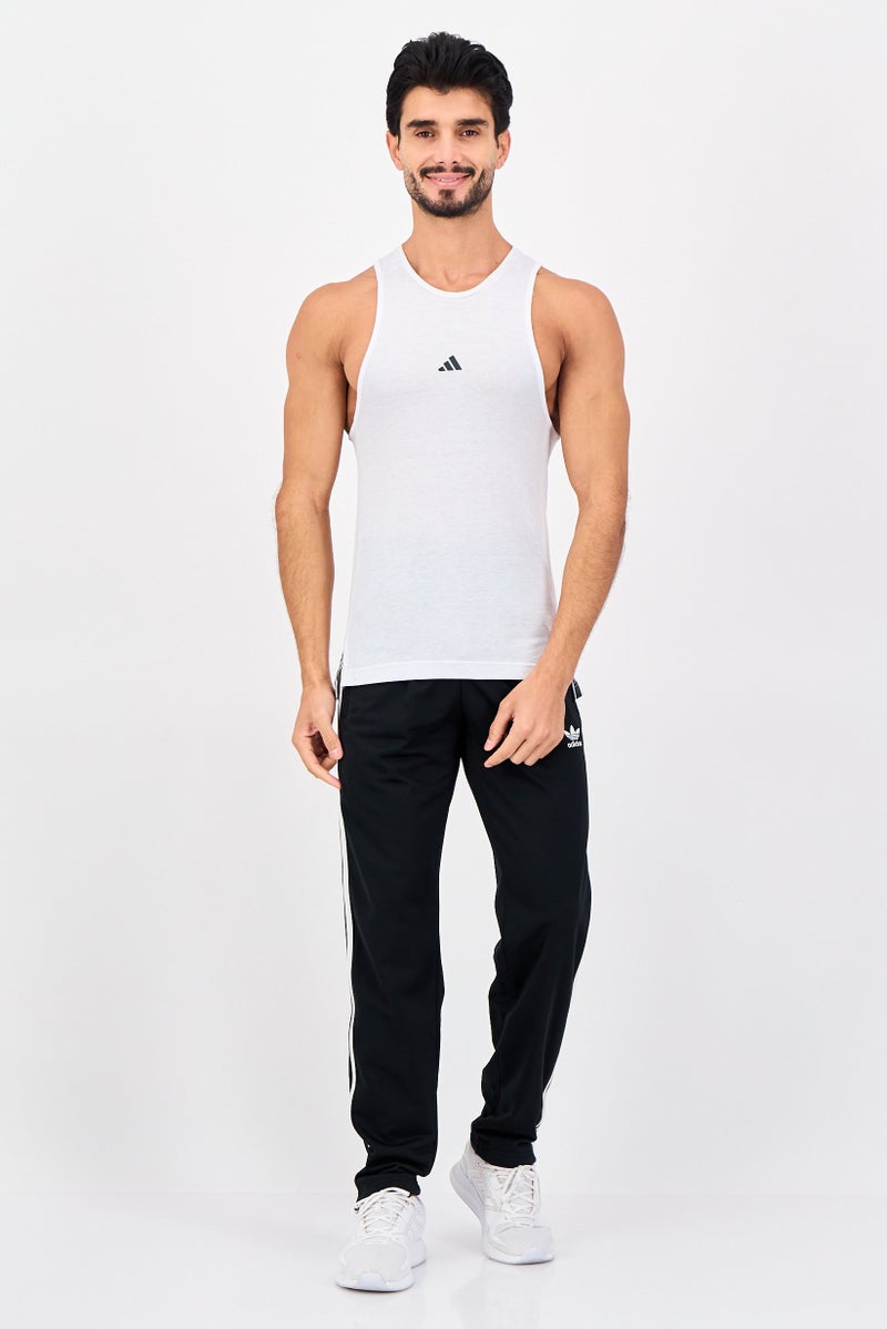Adidas Men Sportswear Fit Sleeveless Training Vest, White - Image 2