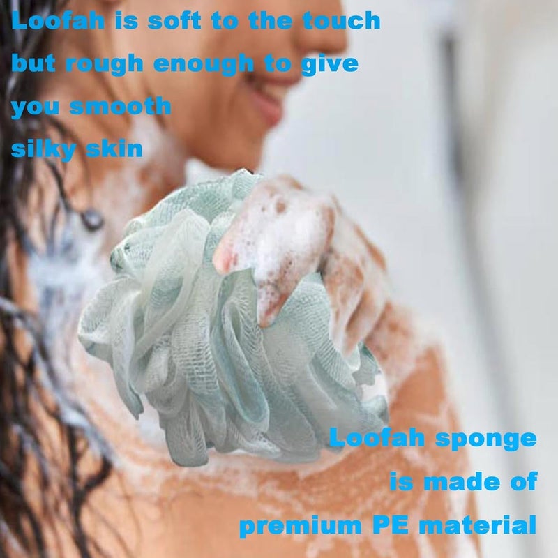 GXBTOPGO 50g Bath Sponge Shower Loofah Mesh Pouf Bath Scrunchies Body Wash Puff Shower Puff Exfoliating Scrubber - Image 3