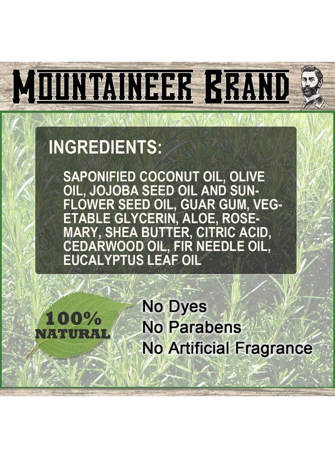 mountaineer brand - Ountaineer Brand Beard Wash For Men ; 100% Natural Beard Shampoo ; Thick Cleaning Softening Lather For Hair And Skin ; Hydrate And Detangle ; Grooming Treatment ; Wv Timber Scent 4Oz - Image 1