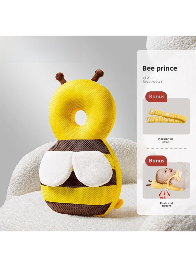 Baby Anti-fall Pillow Pillow Baby's Head Protection Anti-fall Cap Cartoon Children's Toddler Pillow Anti-collision Artifact Breathable Protective Pad
