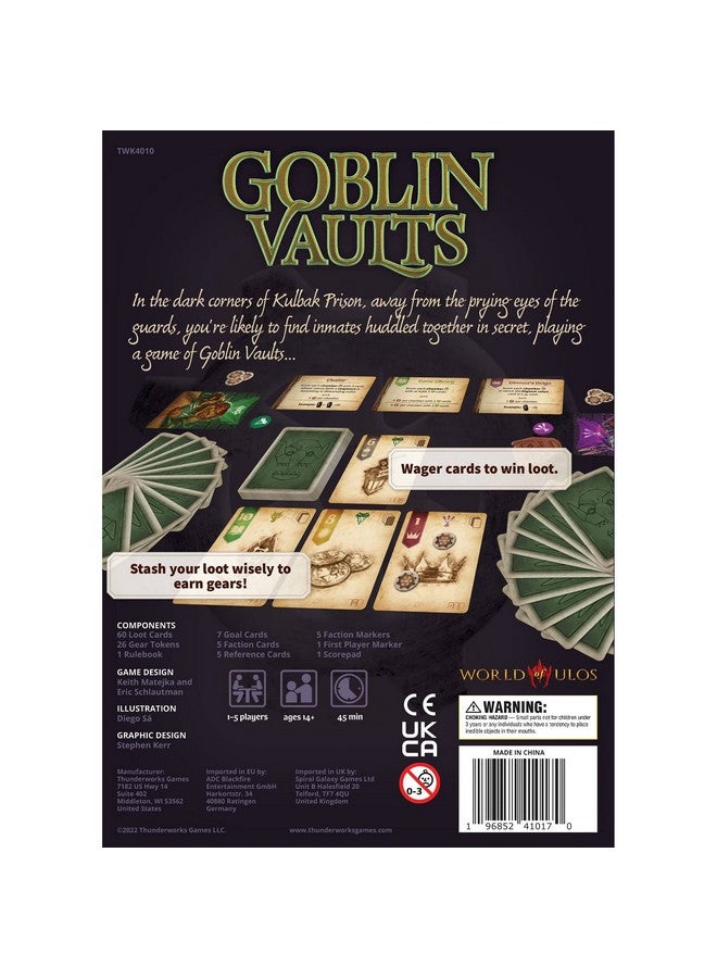 Thunderworks Games - Goblin Vaults | A Cleverly Strategic Card Game | Bidding, Trick Taking, Card Placement | Ages 14+ | Family Board Game for 1-5 Players | 30-45 Minutes | - Image 3
