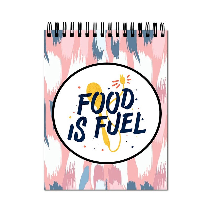 Anuman007 Sketch Book Food is Fuel Sketch Book A4 Thick Sheets A4 Size,100 Sheets/200 Pages - Image 1