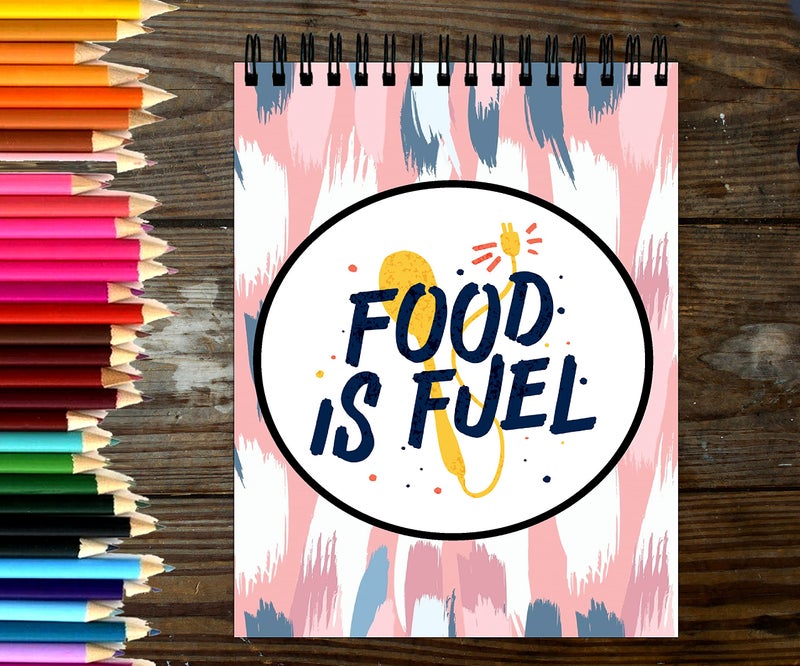 Anuman007 Sketch Book Food is Fuel Sketch Book A4 Thick Sheets A4 Size,100 Sheets/200 Pages - Image 2