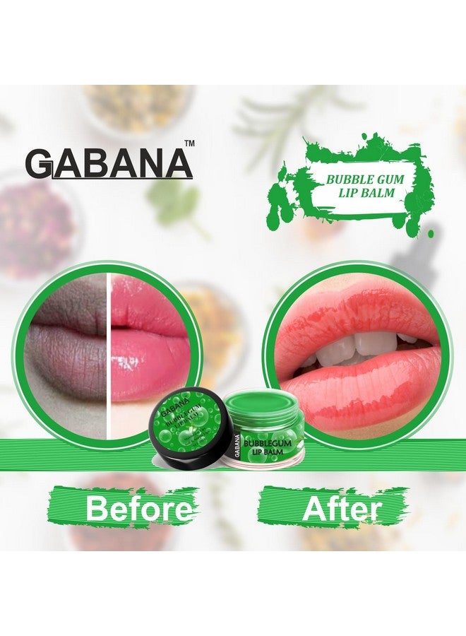 GABANA بلسم الشفاه GABANA للترطيب العميق والتغذية للرجال والنساء (عبوة من 3، 15 جرام، نكهة العلكة الوردية والورد ومستخلص الفانيليا) | بلسم الشفاه للشفاه الجافة والمتشققة والمتشققة بلسم الشفاه لإصلاح الشفاه | - Image 2