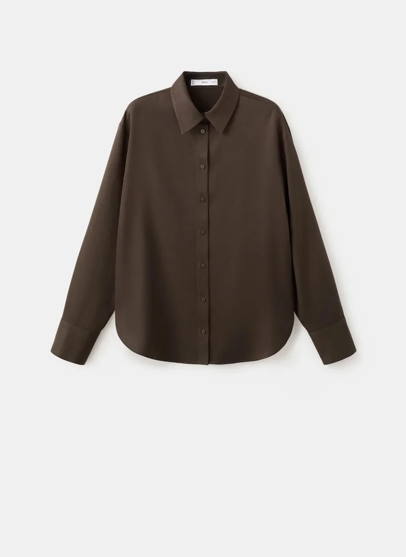 MANGO  Straight lyocell shirt for Women | Best Price UAE