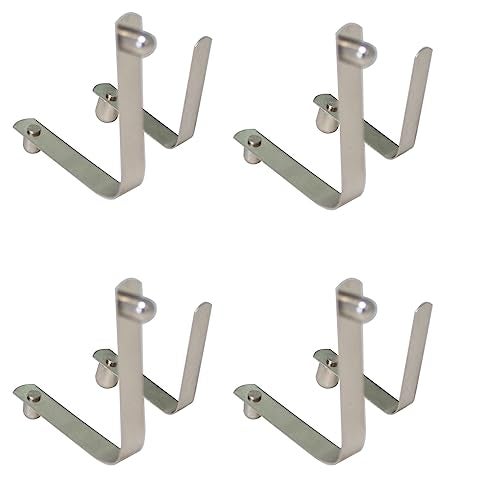 TAODAN 8PCS Stainless Steel Double Pin Spring Button Clip Push Button Clip Tent Pole Kayak Paddle Spring Snap Clips Locking Tube Pin - Image 1