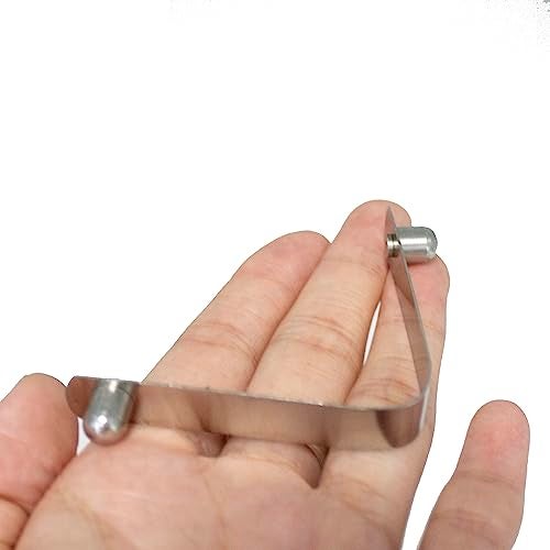TAODAN 8PCS Stainless Steel Double Pin Spring Button Clip Push Button Clip Tent Pole Kayak Paddle Spring Snap Clips Locking Tube Pin - Image 5