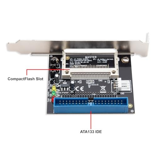 Syba IDE/PATA to CF Adapter with Bracket Connects Compact Flash to 2.5 3.5-Inch IDE Host Interface Hard Drive SD-CF-IDE-BR - Image 3