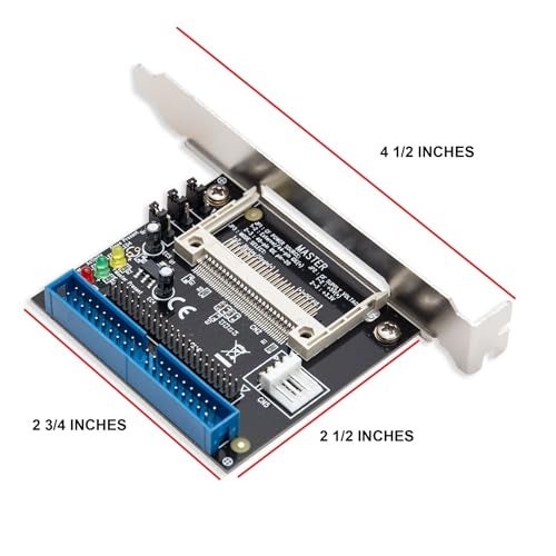 Syba IDE/PATA to CF Adapter with Bracket Connects Compact Flash to 2.5 3.5-Inch IDE Host Interface Hard Drive SD-CF-IDE-BR - Image 2