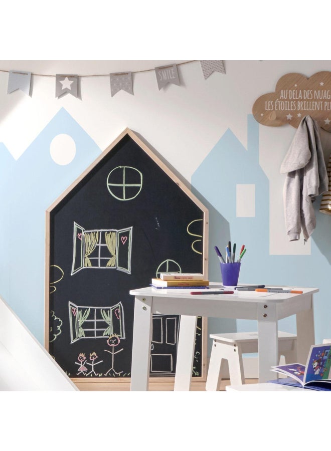 atmosphera Home Giant Slate Chalkboard for Kids Black and Brown 117 x 3 x 75.5 cm 158534 - Image 3