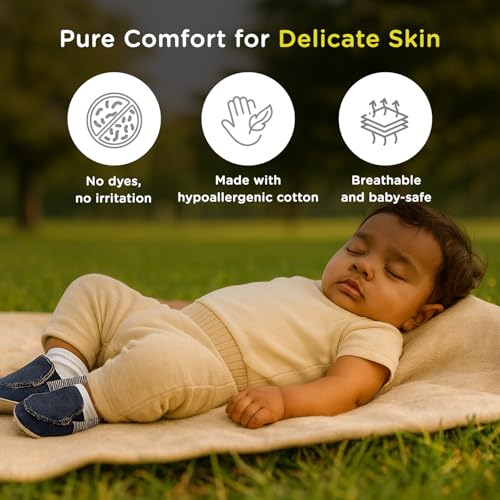 Mee Mee Soft Light Weight Booties | Unisex | Anti Skid | Attractive Colors & Designs | 6 Months + Denim Blue - Image 4