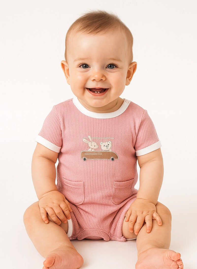 POPEES Half Sleeve Romper for Baby Boys - Kids Clothing - Image 1