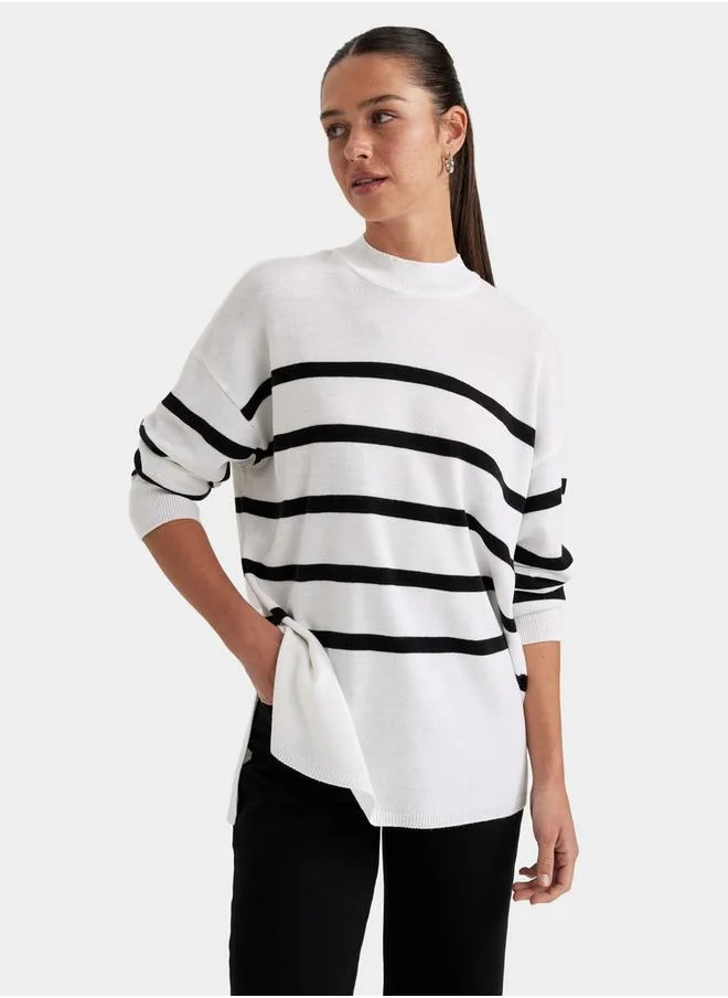 DeFacto Relax Fit Striped Longline Tunic