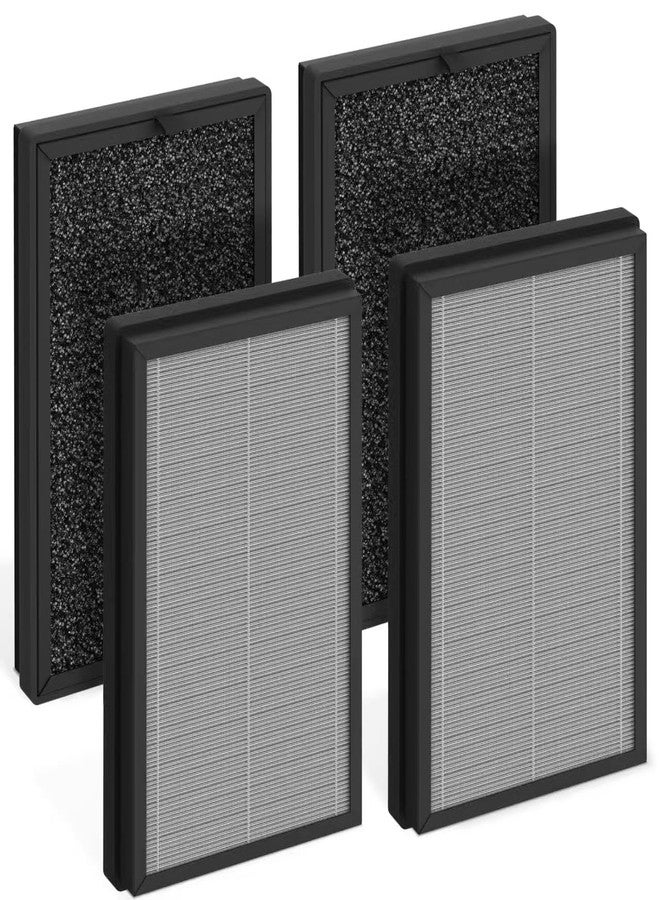 FCFMY AP2 True HEPA Replacement Filter Set Compatible with Priestley PM1240B and Airversa AP2 Purelle Air Cleaner Purifiers, 3-Stage Filtration System, Pre-Filter, H13 HEPA Filter, 4 Pcs/2 Sets - Image 1