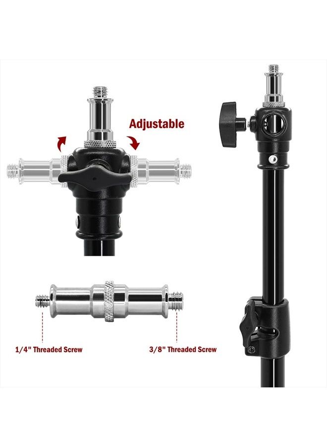 Thinvik حامل كاميرا استوديو التصوير، جبل إضاءة على الحائط والسقف مع ذراع متحرك. ممتد 14''-22' مع خيط 1/4 و 3/8. لمونوليت الفيديو، عاكس، تركيب عمودي أفقي علوي - سبيكة الألمنيوم - Image 3