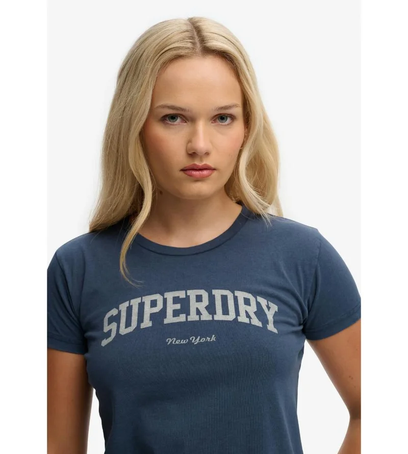 سوبر دراي Athletic Essentials Fitted Graphic T-Shirt