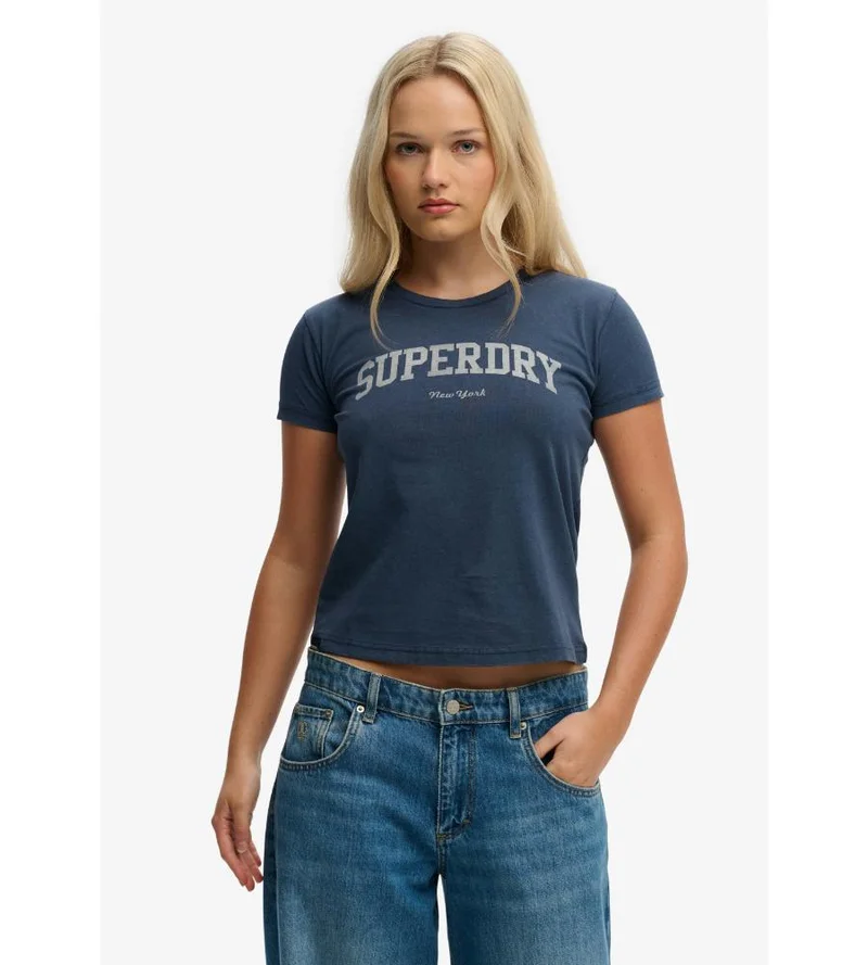 سوبر دراي Athletic Essentials Fitted Graphic T-Shirt
