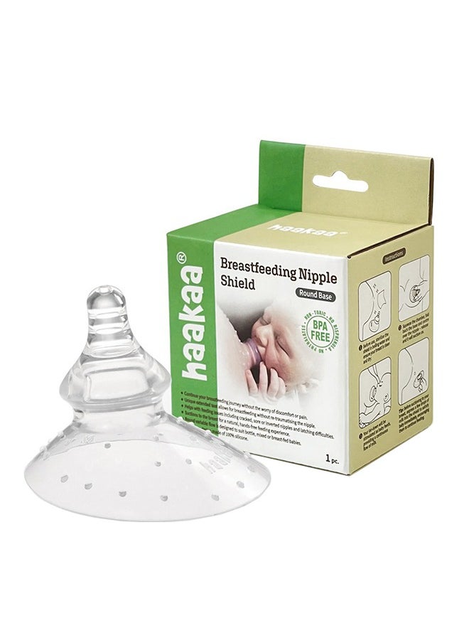 haakaa Breastfeeding Nipple Shield, Round, 1 Piece  - Image 1