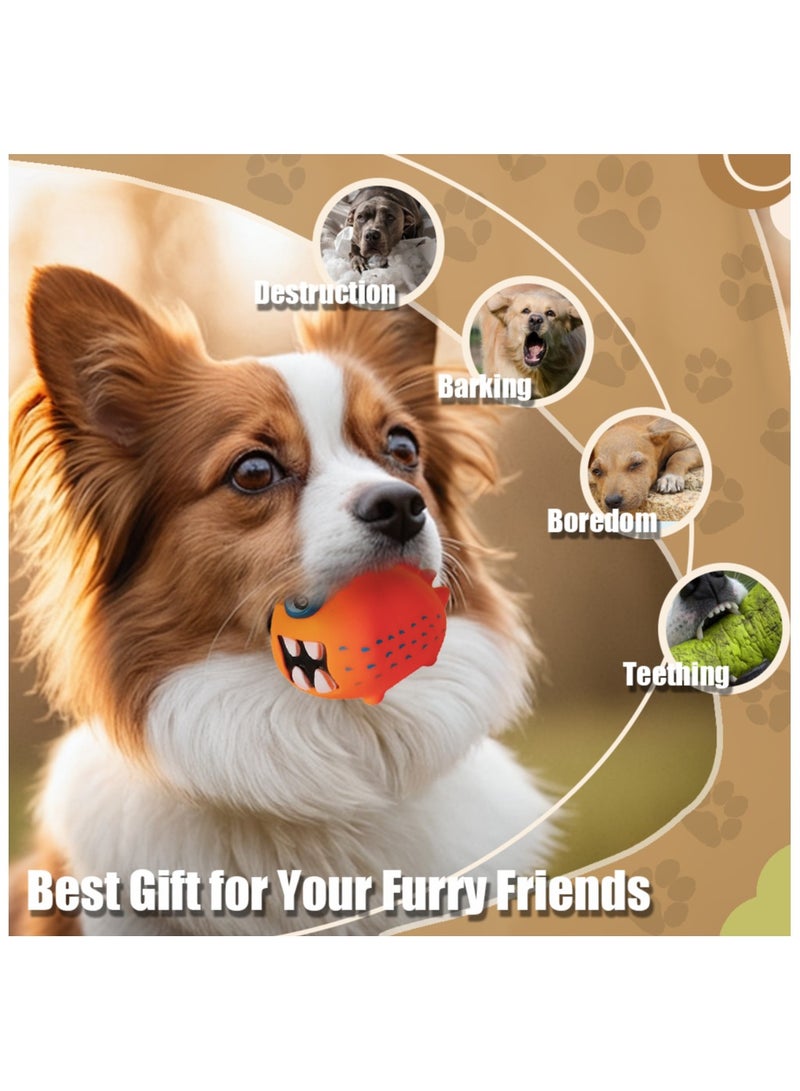 MIIXUER 6 Pcs Squeaky Puppy Toy, Cute Interactive Dog Toys for Small Dogs, Squeaky Dog Toys for Relieves Anxiety - 6 monsters - Image 3