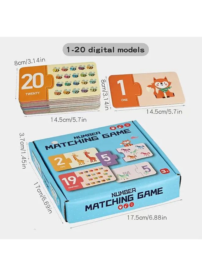 Letter Matching Game Educational Toy Numbers 1 20 26 Letters Early Learning - Image 5