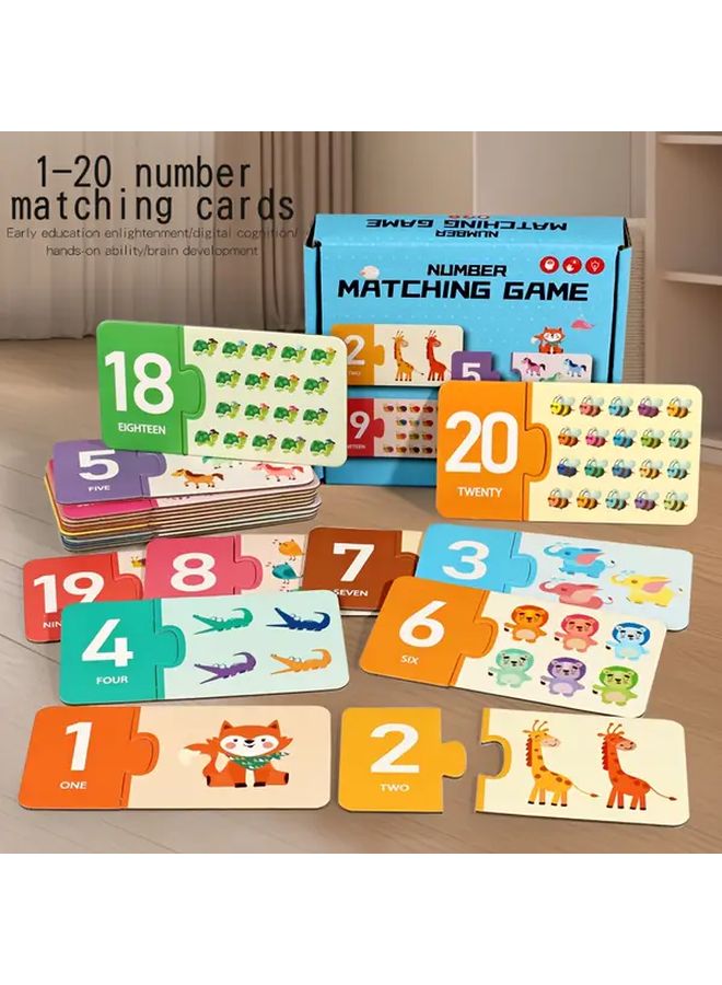 Letter Matching Game Educational Toy Numbers 1 20 26 Letters Early Learning - Image 2