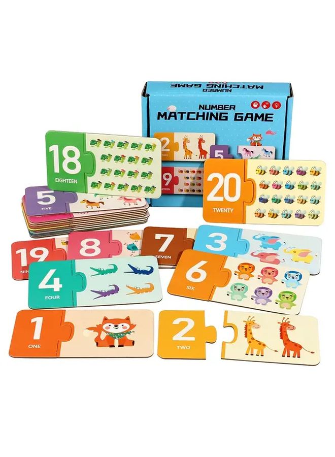 Letter Matching Game Educational Toy Numbers 1 20 26 Letters Early Learning - Image 3