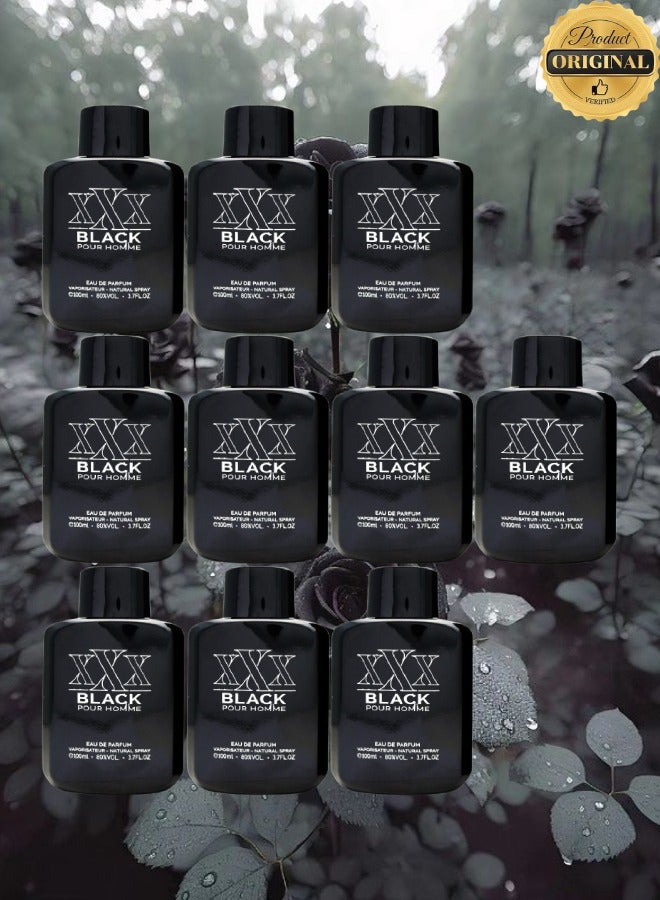 xxx 10 Pieces XXX Black Pour Homme Perfume 110ML - Image 1