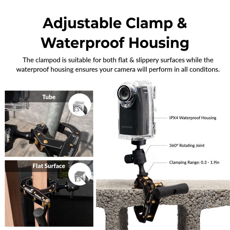 Brinno ATH120 Weather Resistant Camera Housing Case - Ideal for Weatherproofing in Outdoor Environments & Extreme Video Shoots - Fits TLC300 / BCC300 Series - Image 4