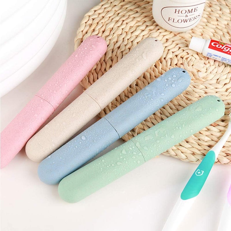 NEXCURIO 4 Pack Travel Toothbrush Case, Portable Breathable Toothbrush Holder for Travel/Camping/School/Home - Image 3