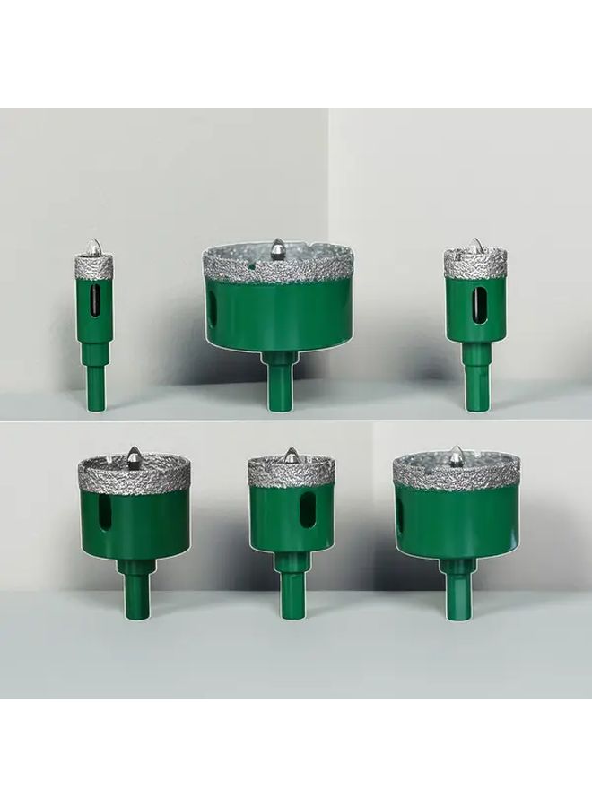 18mm Dark Green Diamond Hole Saw with Positioning Drill Bit for Tile Glass Marble - Image 1