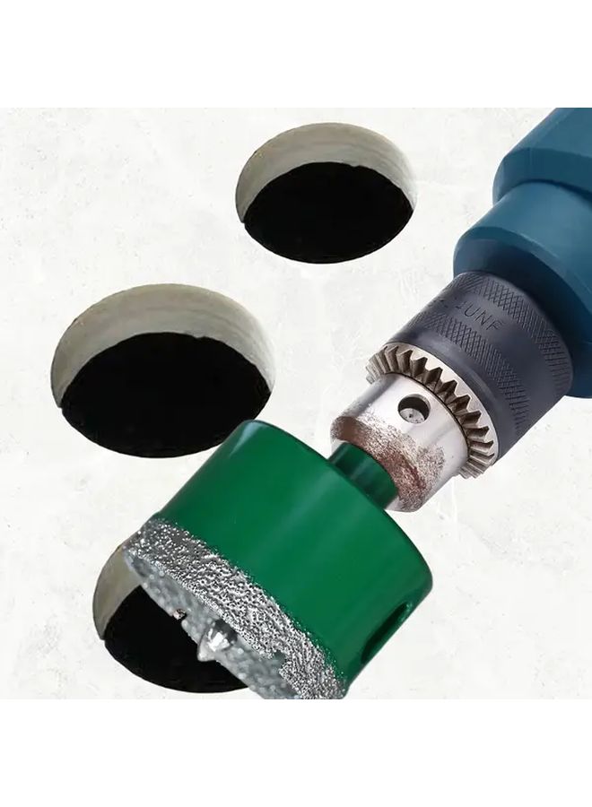 18mm Dark Green Diamond Hole Saw with Positioning Drill Bit for Tile Glass Marble - Image 5